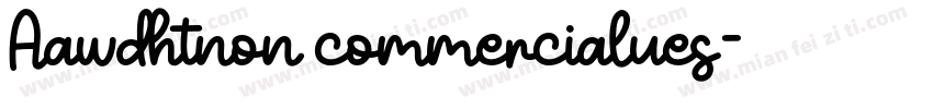 Aawdhtnon commercialues字体转换